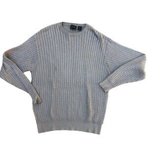 BOBBY JONES Vintage 90s Knit Sweater Men's LG Tan Long Sleeve Golf Crew Neck‌‌